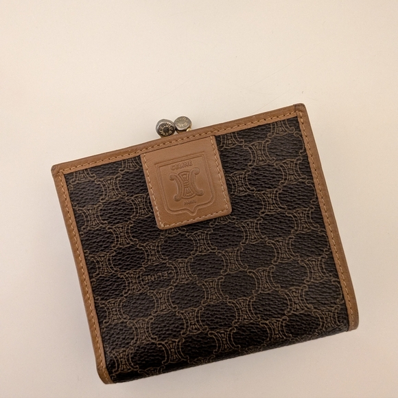 Vintage Celine Kisslock Bifold Small Wallet Euc - Picture 4 of 11
